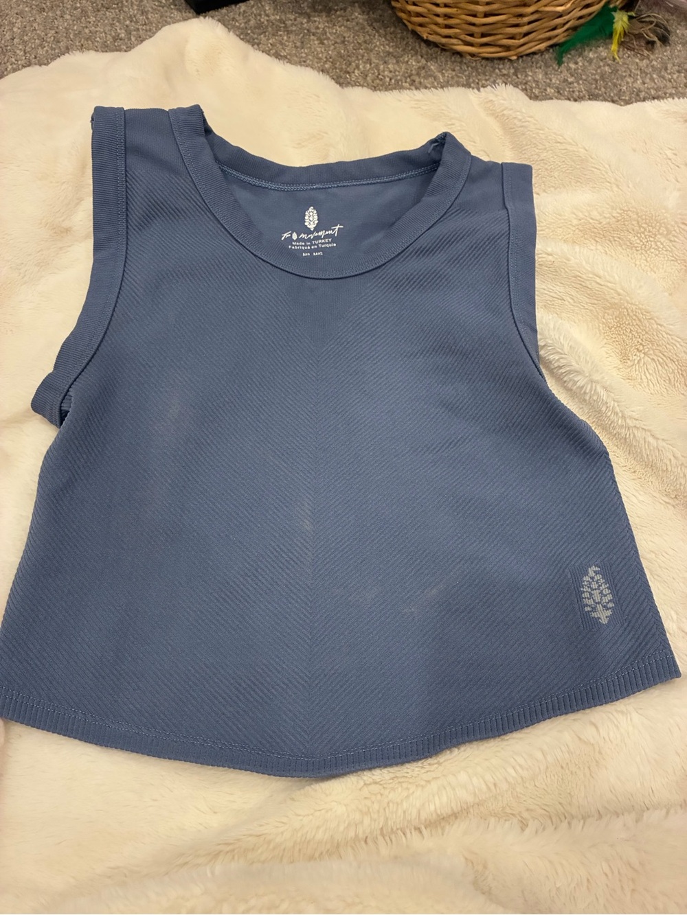 FP Movement by Free People Free Throw Blue Muscle Tee